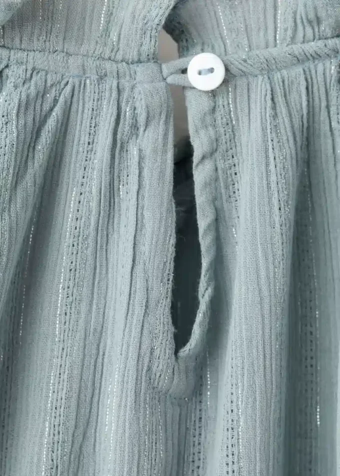 Rüschenbluse aus Lurex Rüschenbluse aus Lurex