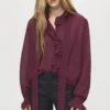 Rüschenbluse mit Schal Rüschenbluse mit Schal