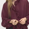 Rüschenbluse mit Schal Rüschenbluse mit Schal
