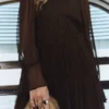 Rüschenkleid mit Puffärmeln Rüschenkleid mit Puffärmeln