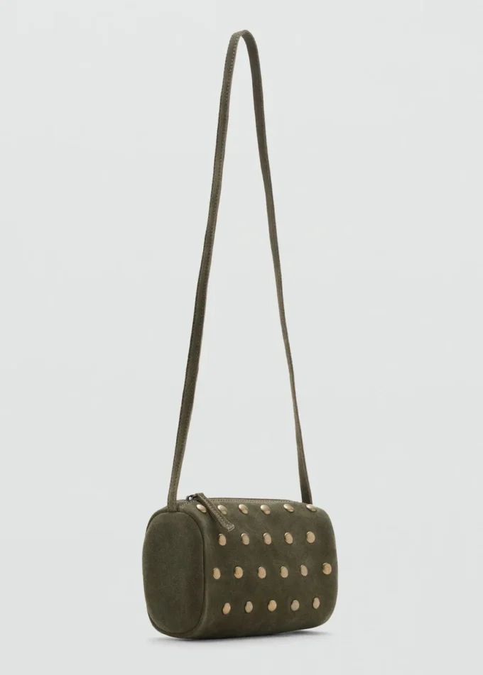 Runde Ledertasche