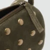Runde Ledertasche