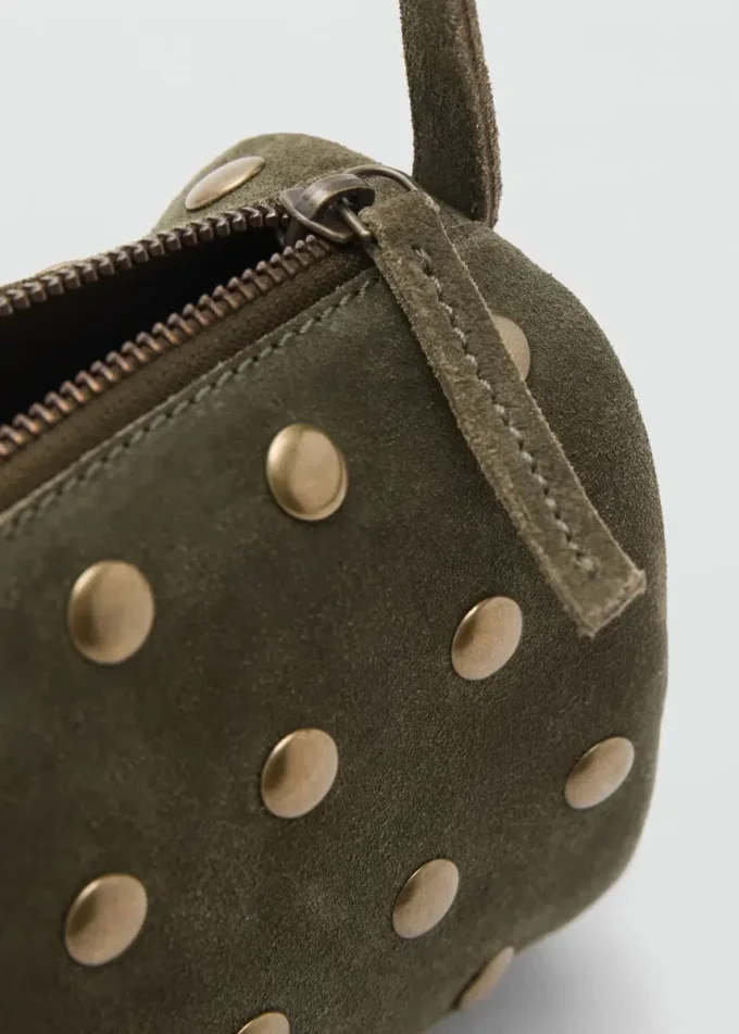 Runde Ledertasche