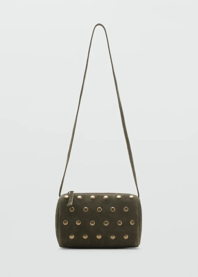 Runde Ledertasche