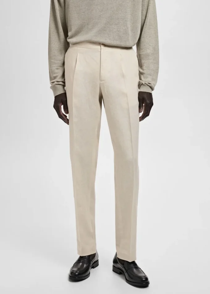Salerno 100 % Leinen Slim Fit Anzughose