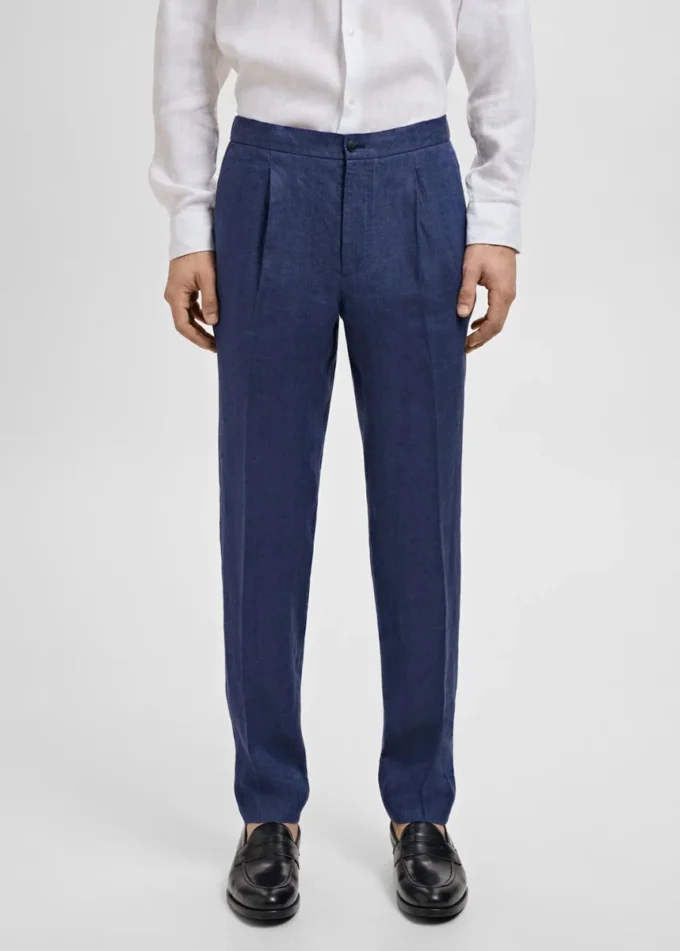 Salerno 100 % Leinen Slim Fit Anzughose