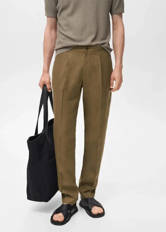 Salerno 100 % Leinen Slim Fit Anzughose