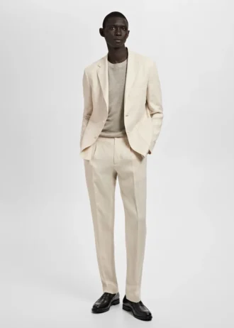 Salerno 100 % Leinen Slim Fit Anzughose