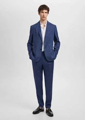 Salerno 100 % Leinen Slim Fit Anzughose