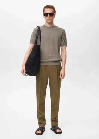 Salerno 100 % Leinen Slim Fit Anzughose