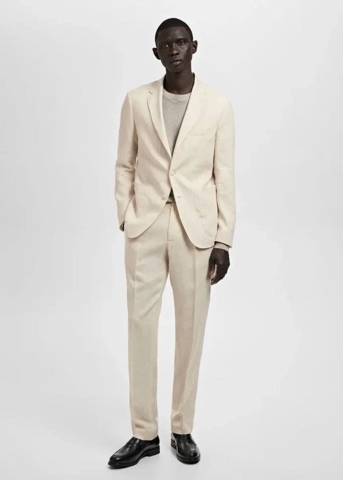 Salerno Anzugblazer 100 % Leinen, schmale Passform Salerno Anzugblazer 100 % Leinen, schmale Passform