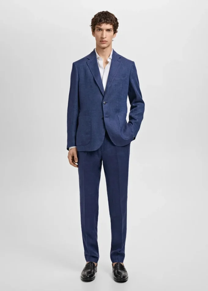 Salerno Anzugblazer 100 % Leinen, schmale Passform Salerno Anzugblazer 100 % Leinen, schmale Passform