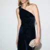 Samt-Jumpsuit mit Metallic-Details