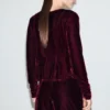 Samtbluse mit Schleifen Samtbluse mit Schleifen