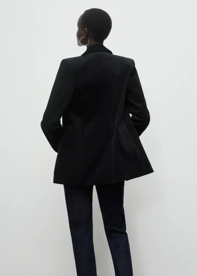 Samtjacke mit Taschen
