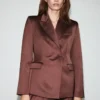 Satin-Anzugjacke Satin-Anzugjacke