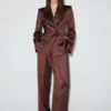 Satin-Anzugjacke Satin-Anzugjacke