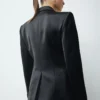 Satin-Anzugjacke Satin-Anzugjacke