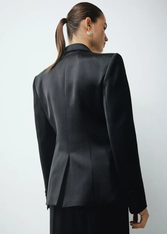 Satin-Anzugjacke Satin-Anzugjacke
