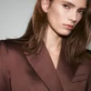 Satin-Anzugjacke Satin-Anzugjacke