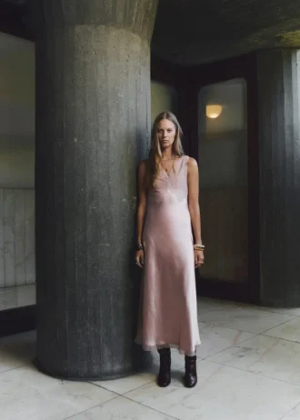 Satin-Camisole-Kleid