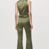 Satin-Hose mit geometrischem Print