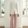 Satin-Hose mit Knittereffekt