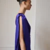 Satin-Maxi-Rüschen-Jumpsuit