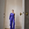 Satin-Maxi-Rüschen-Jumpsuit