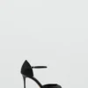Satin-Sandalen mit hohem Absatz Satin-Sandalen mit hohem Absatz
