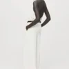 Satinbluse mit drapiertem Ausschnitt Satinbluse mit drapiertem Ausschnitt