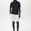 Schmal geschnittene Bermudashorts aus Baumwoll-Chino Schmal geschnittene Bermudashorts aus Baumwoll-Chino