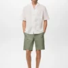Schmal geschnittene Bermudashorts aus Baumwoll-Chino Schmal geschnittene Bermudashorts aus Baumwoll-Chino
