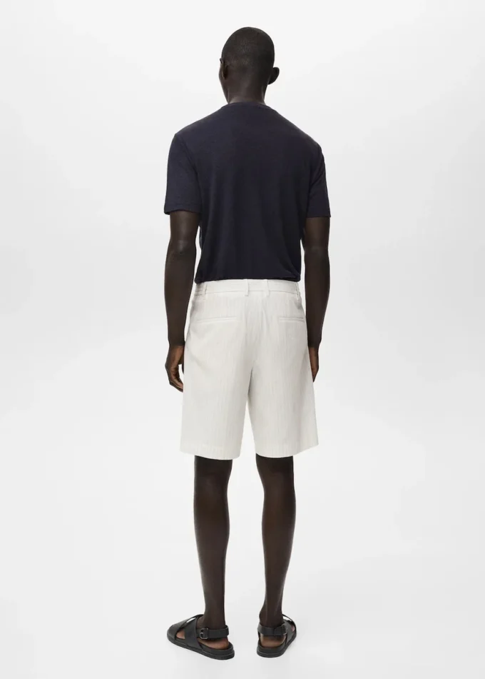 Schmal geschnittene Bermudashorts aus Baumwoll-Chino Schmal geschnittene Bermudashorts aus Baumwoll-Chino