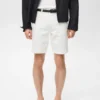 Schmal geschnittene Denim-Bermudashorts Schmal geschnittene Denim-Bermudashorts