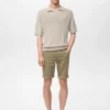 Schmal geschnittene Denim-Bermudashorts Schmal geschnittene Denim-Bermudashorts