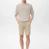 Schmal geschnittene Denim-Bermudashorts Schmal geschnittene Denim-Bermudashorts