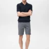 Schmal geschnittene Denim-Bermudashorts