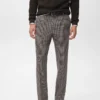 Schmal geschnittene Flanellhose Schmal geschnittene Flanellhose