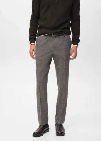 Schmal geschnittene Flanellhose