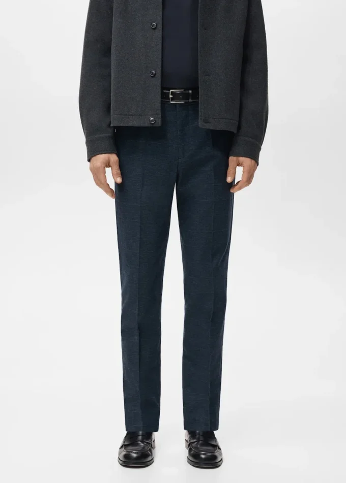 Schmal geschnittene Flanellhose Schmal geschnittene Flanellhose