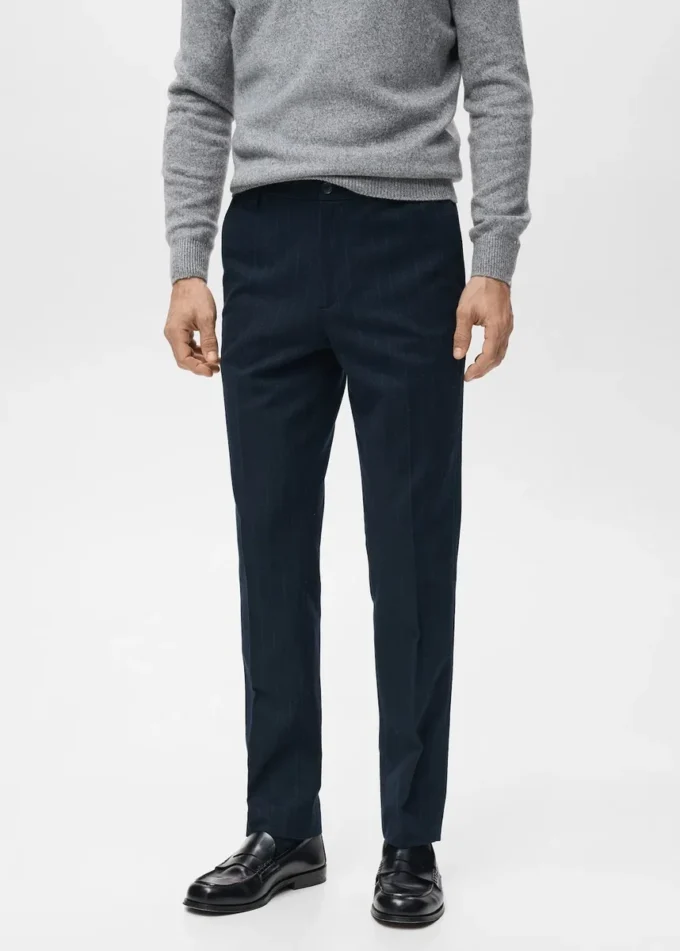 Schmal geschnittene Flanellhose Schmal geschnittene Flanellhose