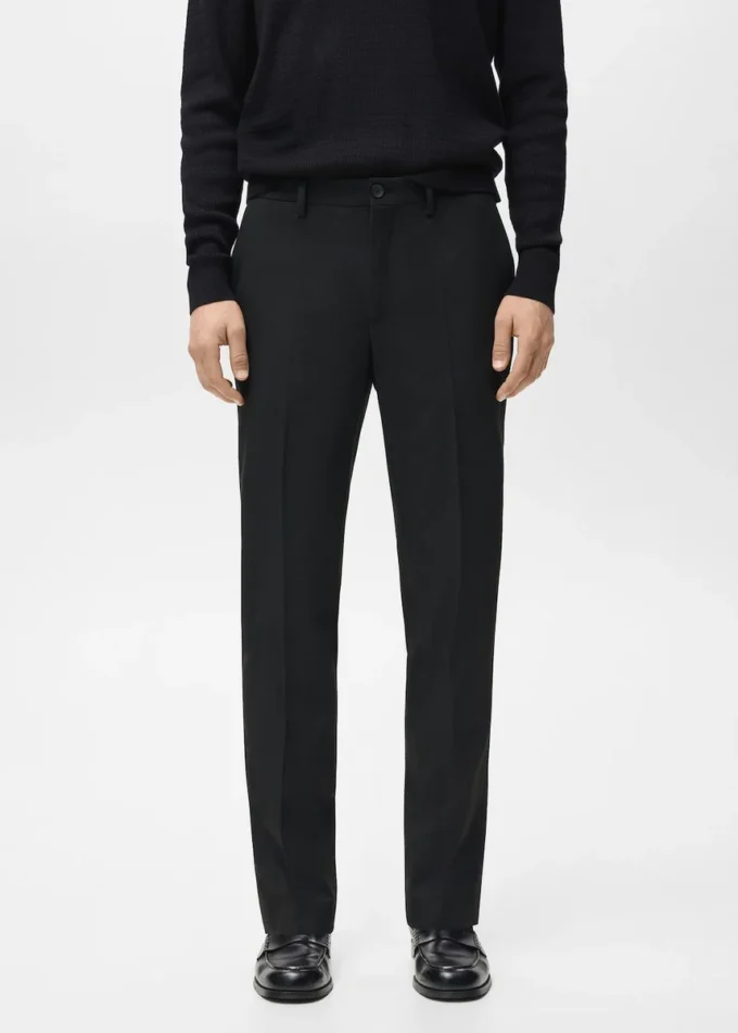 Schmal geschnittene Flanellhose Schmal geschnittene Flanellhose