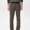 Schmal geschnittene Flanellhose Schmal geschnittene Flanellhose