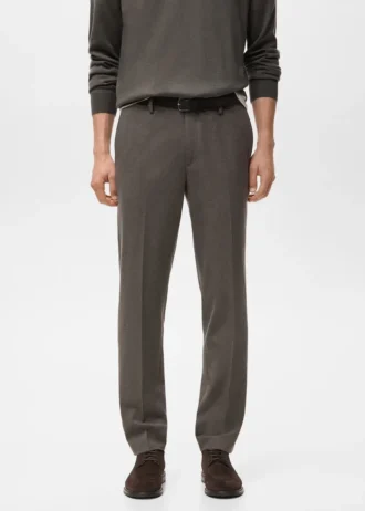 Schmal geschnittene Flanellhose