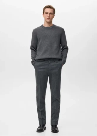 Schmal geschnittene Flanellhose