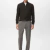 Schmal geschnittene Flanellhose Schmal geschnittene Flanellhose