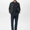 Schmal geschnittene Flanellhose Schmal geschnittene Flanellhose