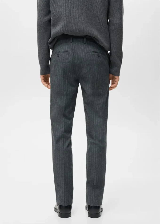 Schmal geschnittene Flanellhose Schmal geschnittene Flanellhose