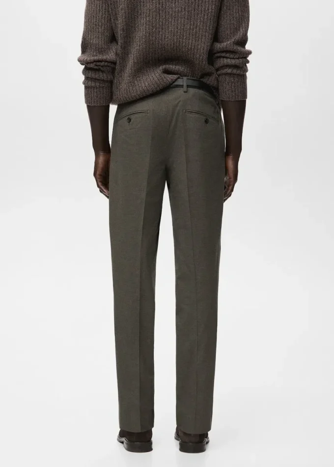 Schmal geschnittene Flanellhose Schmal geschnittene Flanellhose
